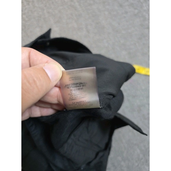 Alice + Olivia black Congo Banded Cargo Black Linen joggers Size 4 - Picture 12 of 13